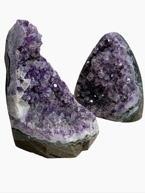 Pair of Brazilian Amethyst BOGO!! 2 for 1!! Deep Purples & Unique Shapes